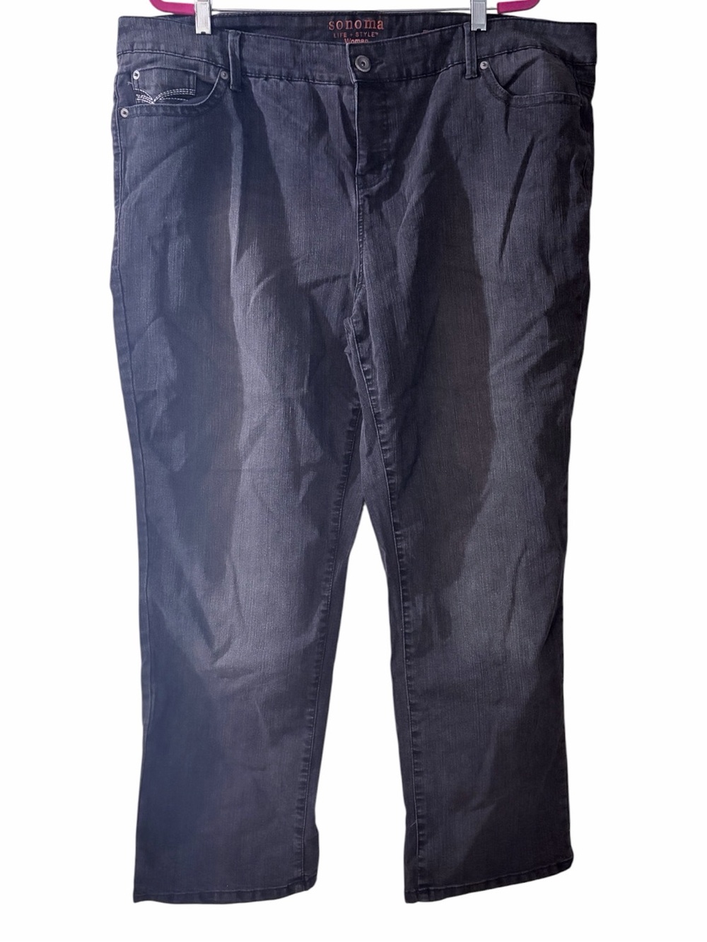 Sonoma Plus Size Black Modern Straight Jeans 22W